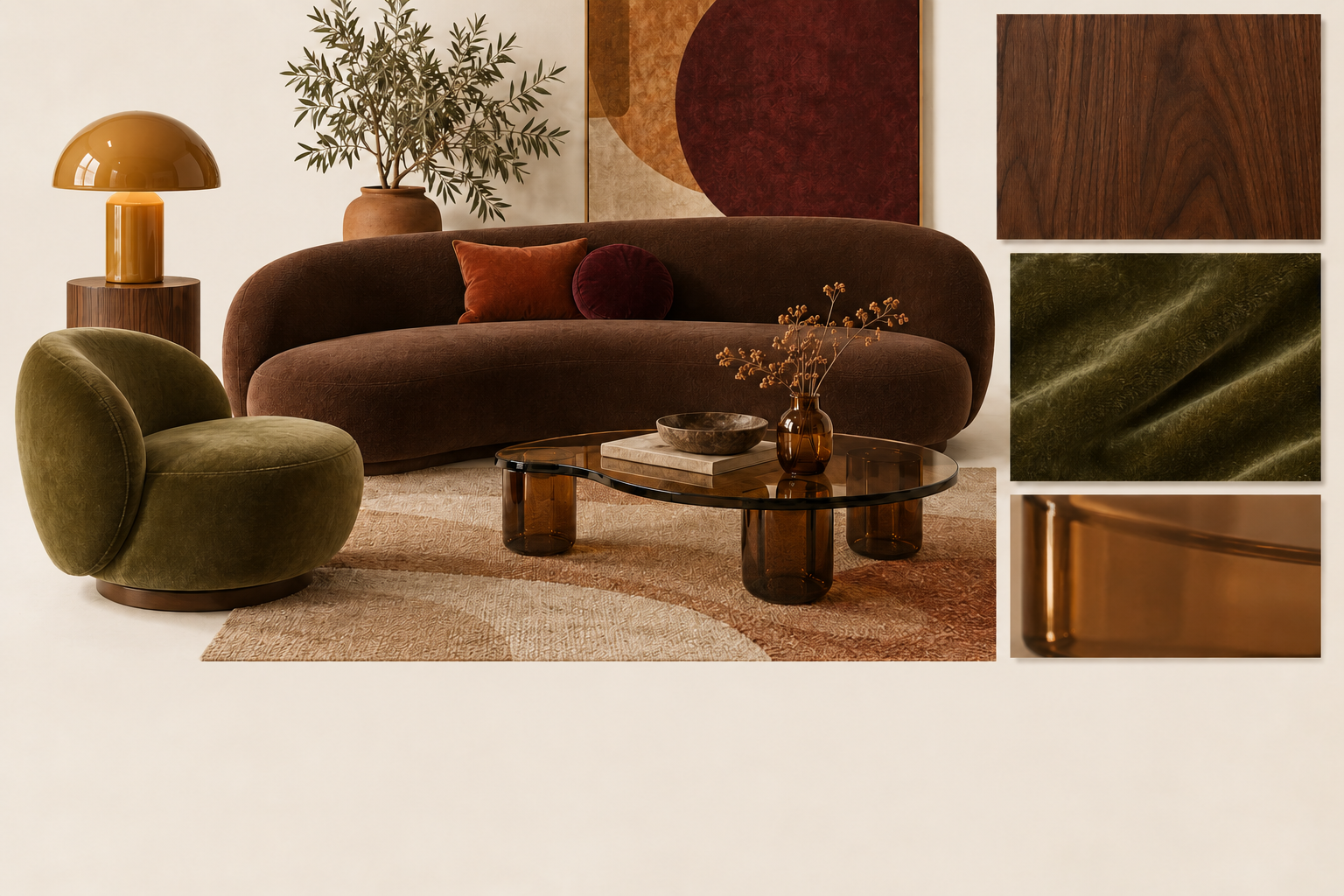 Warm Retro — ’70s Revival original mood board
